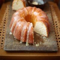 Soured cream bundt cake with butter glaze image