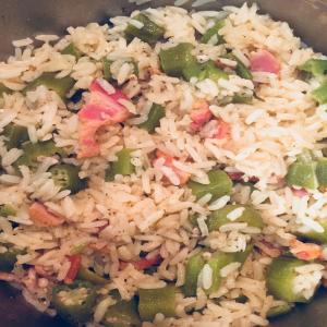 Bacon and Okra Rice image