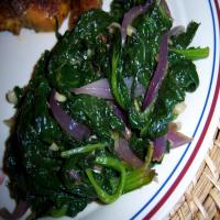 Spinach Saute With Brown Butter & Garlic image