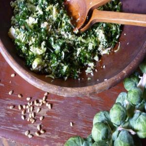 Kale and Brussels Sprout Salad image