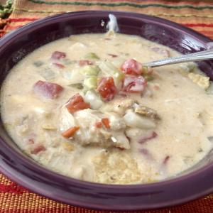 Slow Cooker Creamy Chicken Taco Soup_image
