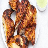 Peruvian-Style Grilled Chicken With Green Sauce Recipe_image