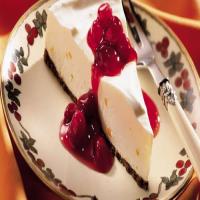 Orange Crème Dessert with Ruby Cranberry Sauce image
