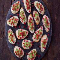 Cucumber, Pomegranate and Goat Cheese Appetizers image