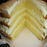 creamy lemon fluff layer cake image