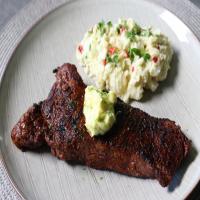 Grilled Chili Steak with Garlic-Lime Butter image