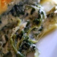 RICOTTA AND SPINACH LASAGNE image