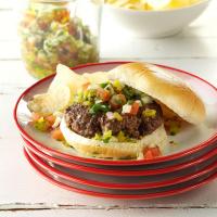 Burgers with Spicy Dill Salsa_image