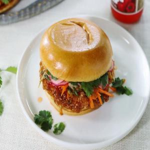 Fried Peanut-Crusted Chicken Sandwiches image