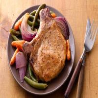 Oven-Roasted Pork Chops and Vegetables image