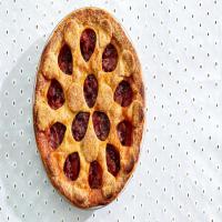 Poached-Pear and Cranberry Pie image