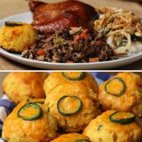 Gluten-Free Corn Cheddar Jalapeño Biscuits Recipe by Tasty image