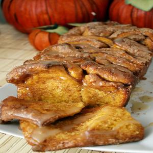 Cinnamon Sugar Pumpkin Bread with Buttered Rum Glaze Recipe - (3.9/5) image