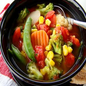 Quick & Easy Steamer Bag Vegetable Soup image
