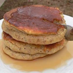 Fluffy Pancakes with Wheat Germ and Applesauce_image