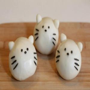 Cat-Shaped Pork Buns Recipe by Tasty_image