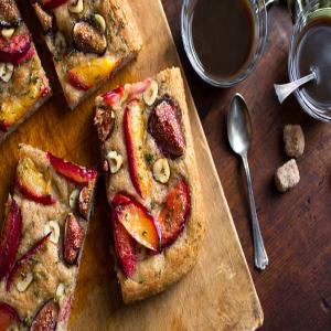 Sweet Focaccia with Figs, Plums, and Hazelnuts_image