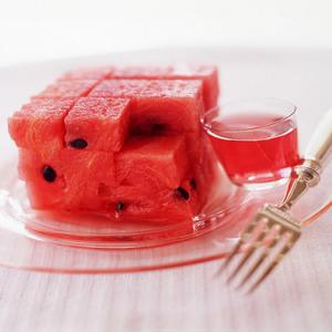 Watermelon Squares in Campari_image
