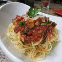 Basil Chicken over Angel Hair image
