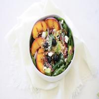 Grilled Peach Spinach Salad_image