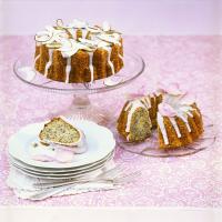 Poppy Seed Bundt Cake with Coconut and Candied Flowers_image