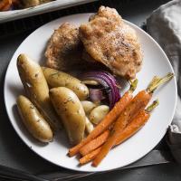 Easy One-Tray Chicken Thighs And Veggies Recipe by Tasty_image
