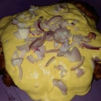 Chicken Schnitzel with Mango Cream Sauce image