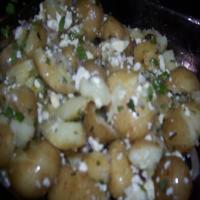 Crushed New Potatoes With Mint & Feta_image