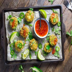 Thai-Style Shrimp Cakes With Sweet Chili Dipping Sauce Recipe_image