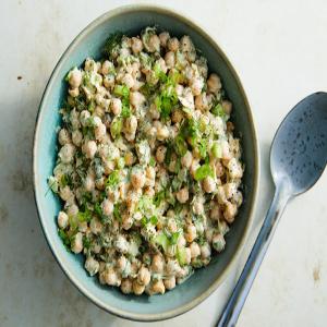 Chickpea Salad With Fresh Herbs and Scallions Recipe_image