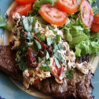 Steak With Red Peppers and Sun-Dried Tomatoes image