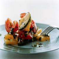 Cucumber, Tomato, and Pineapple Salad with Asian Dressing image