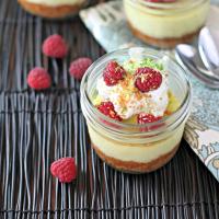 Key Lime and Raspberry Pies in Jars image
