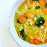 Quick Fennel and Garbanzo Beans Soup_image