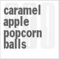 Caramel Apple Popcorn Balls_image