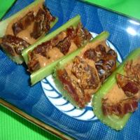 Celery With Almond Butter and Dates_image