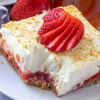 Strawberry Rhubarb Pudding Dessert_image