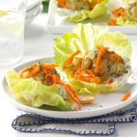 Curried Chicken Meatball Wraps image