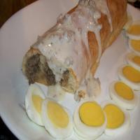 French Bread Sausage Breakfast Roll_image