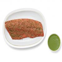 Spice-Rubbed Salmon with Herb Sauce image