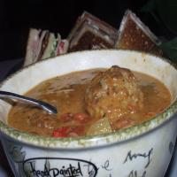 Pasta and Meatball Soup image