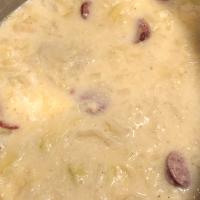 Bratwurst, Potato and Cabbage Soup image