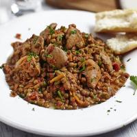 Spicy harissa chicken with lentils_image