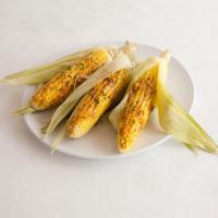 Corn on the Cob with Chile-Mint Butter_image