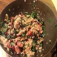 Cajun Greens and Beans with Sausage image