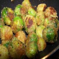 Cheesy Fried Brussels Sprouts image