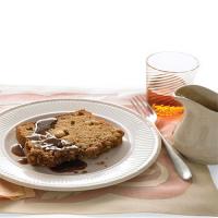 Apple Quick Bread with Oatmeal-Walnut Crumble and Caramel Sauce_image