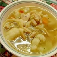 Chicken, Vegetables, and Pasta Soup image