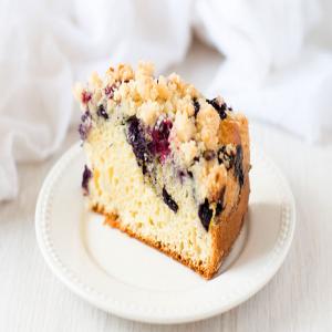 Crumble Topped Blueberry Sour Cream Coffee Cake image