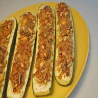 Stuffed Zucchini With Cheesy Breadcrumbs image